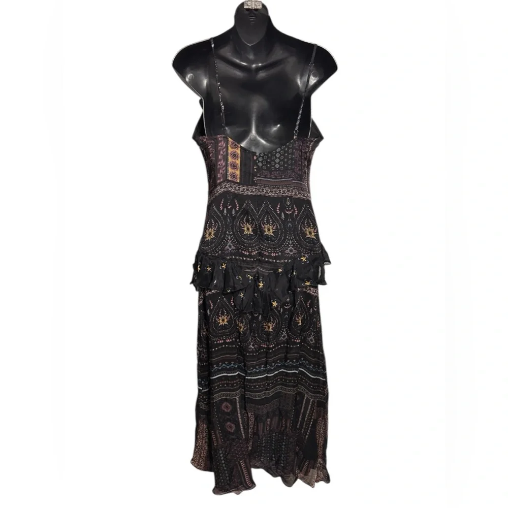 NWT Anthropologie Let Me Be floral maxi with ruffles - Picture 8 of 11
